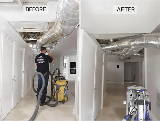 Burrillville Air Duct Cleaning professional performing thorough air duct cleaning in Burrillville