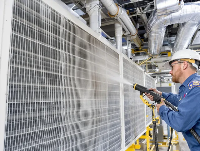 Professional commercial coil cleaning by Burrillville Air Duct Cleaning in Burrillville