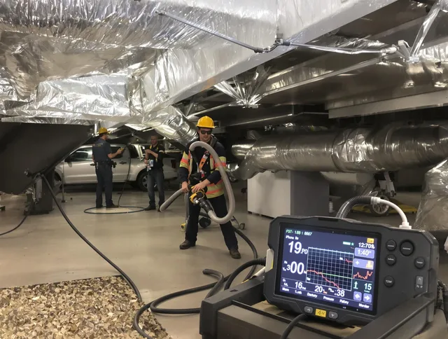 Professional negative pressure duct cleaning by Burrillville Air Duct Cleaning in Burrillville